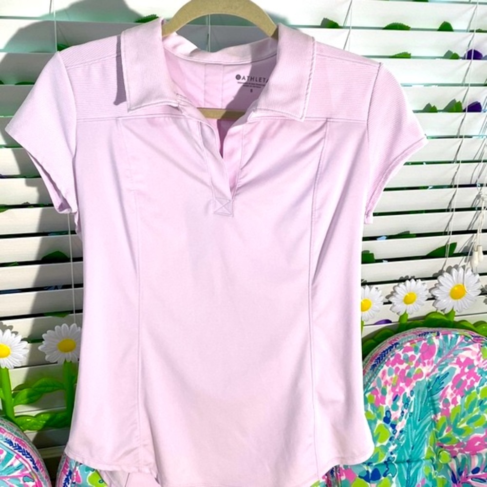 Athleta soft light pink pastel top